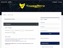 Tablet Screenshot of forum.thunderatz.org